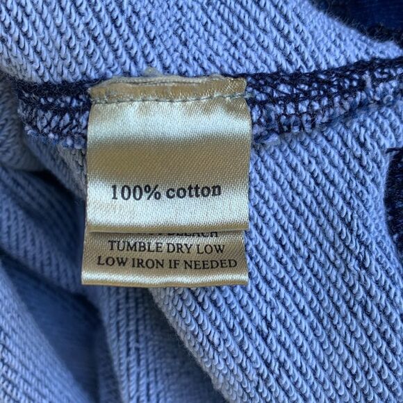 True Grit California 100% cotton blue striped sweatshirt thick teeshirt men’s XL - Picture 8 of 8